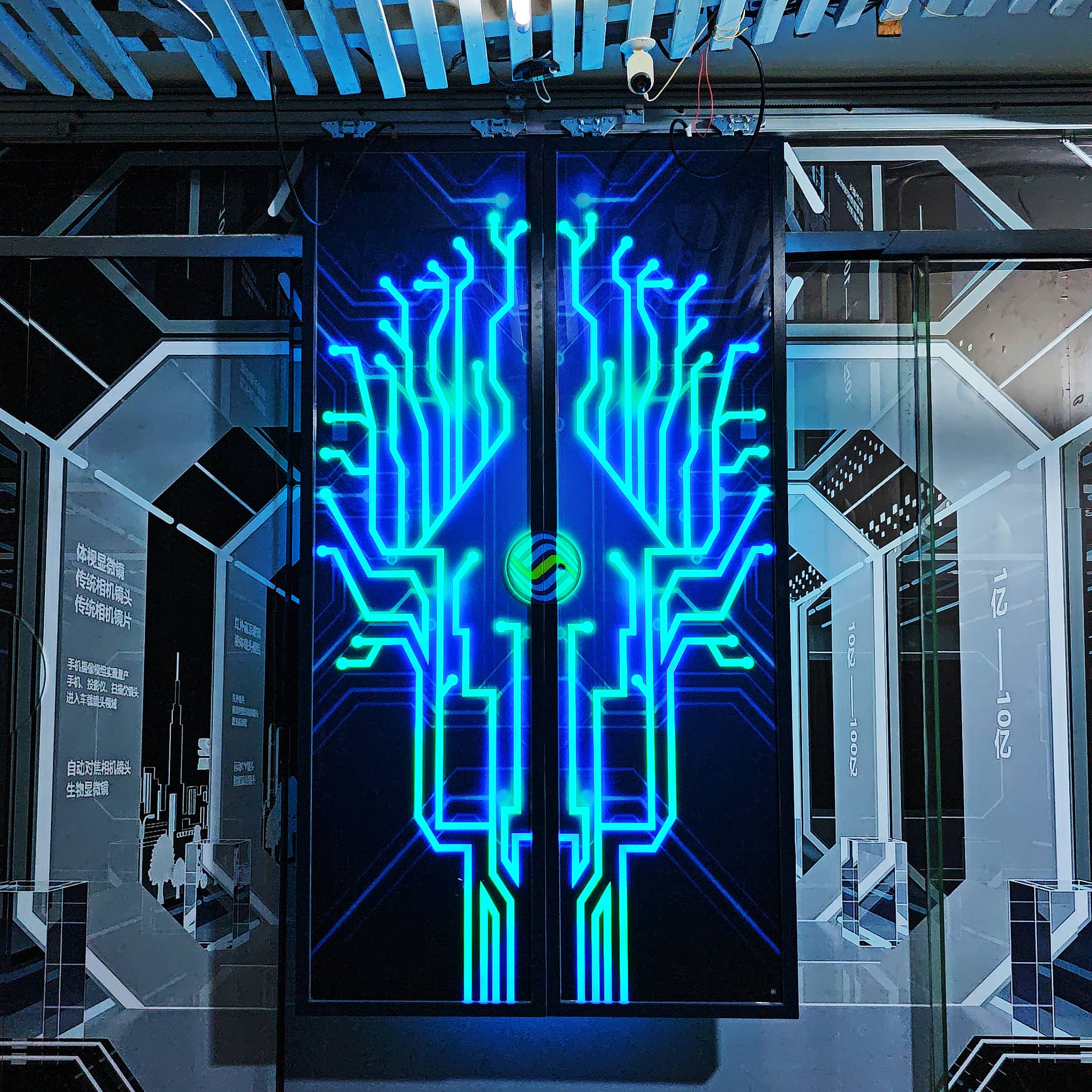 酒店网红智能互动感应门