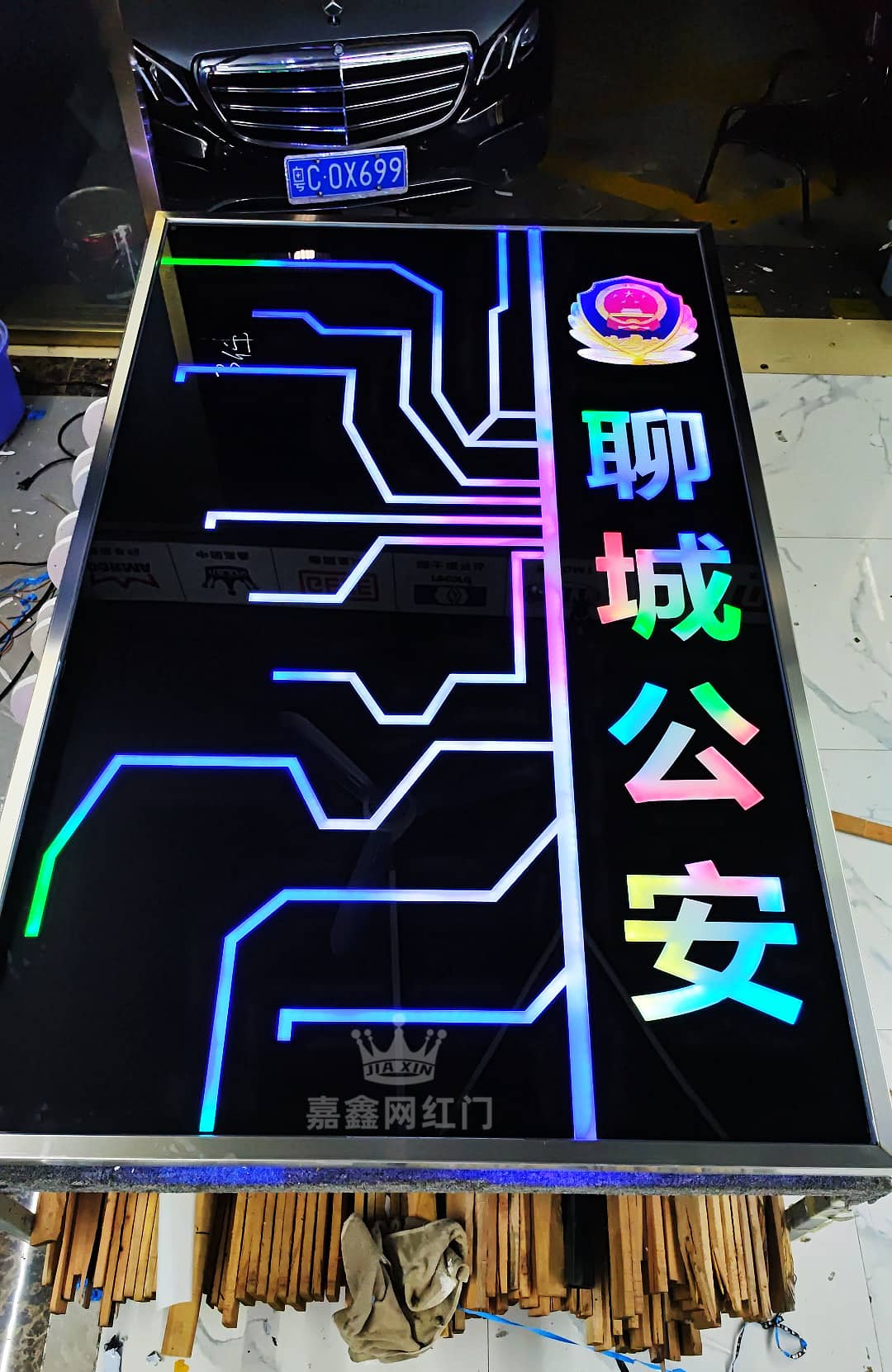 掌纹识别科技网红门