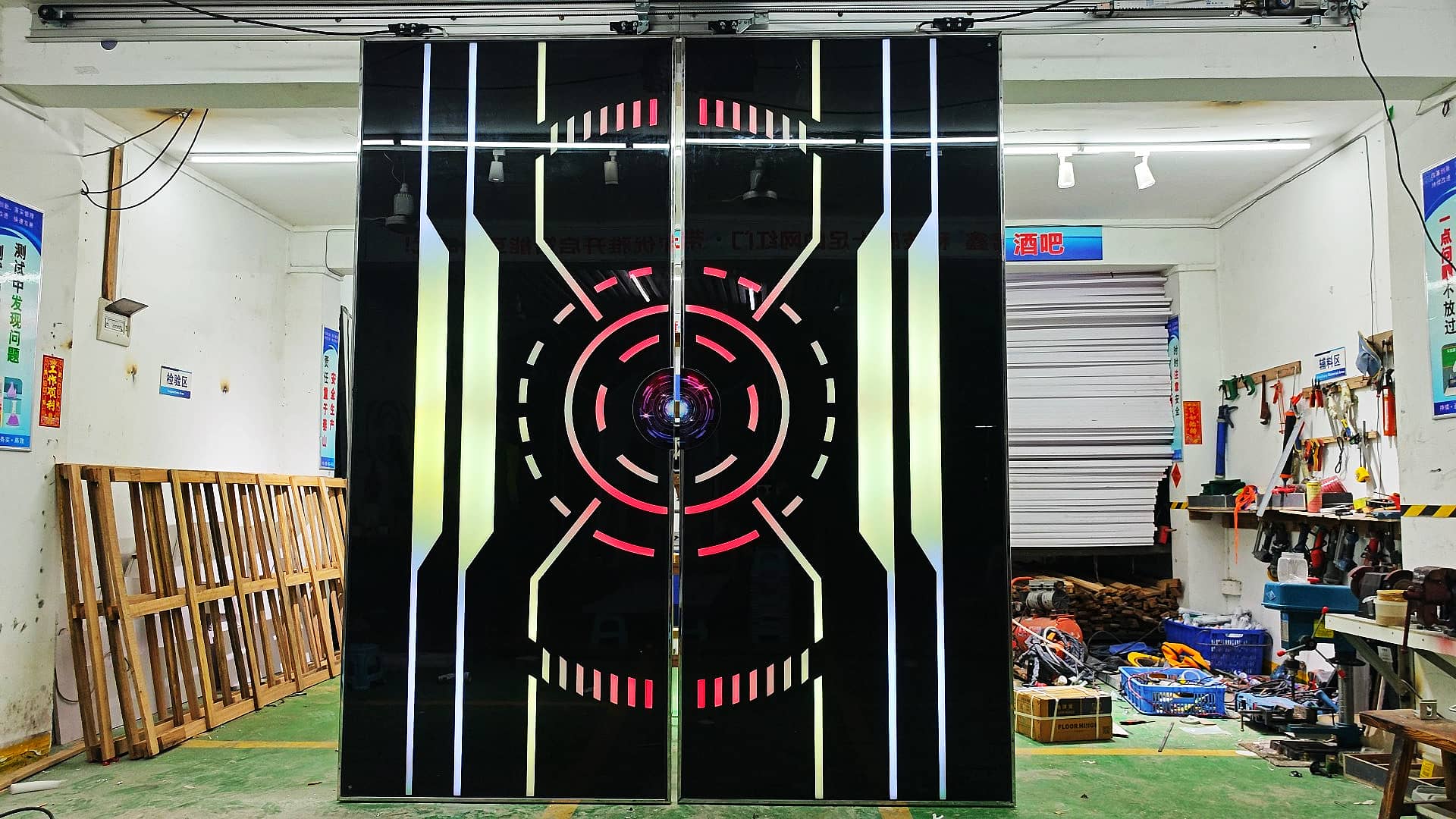 智能感应门 酒吧 馆展厅