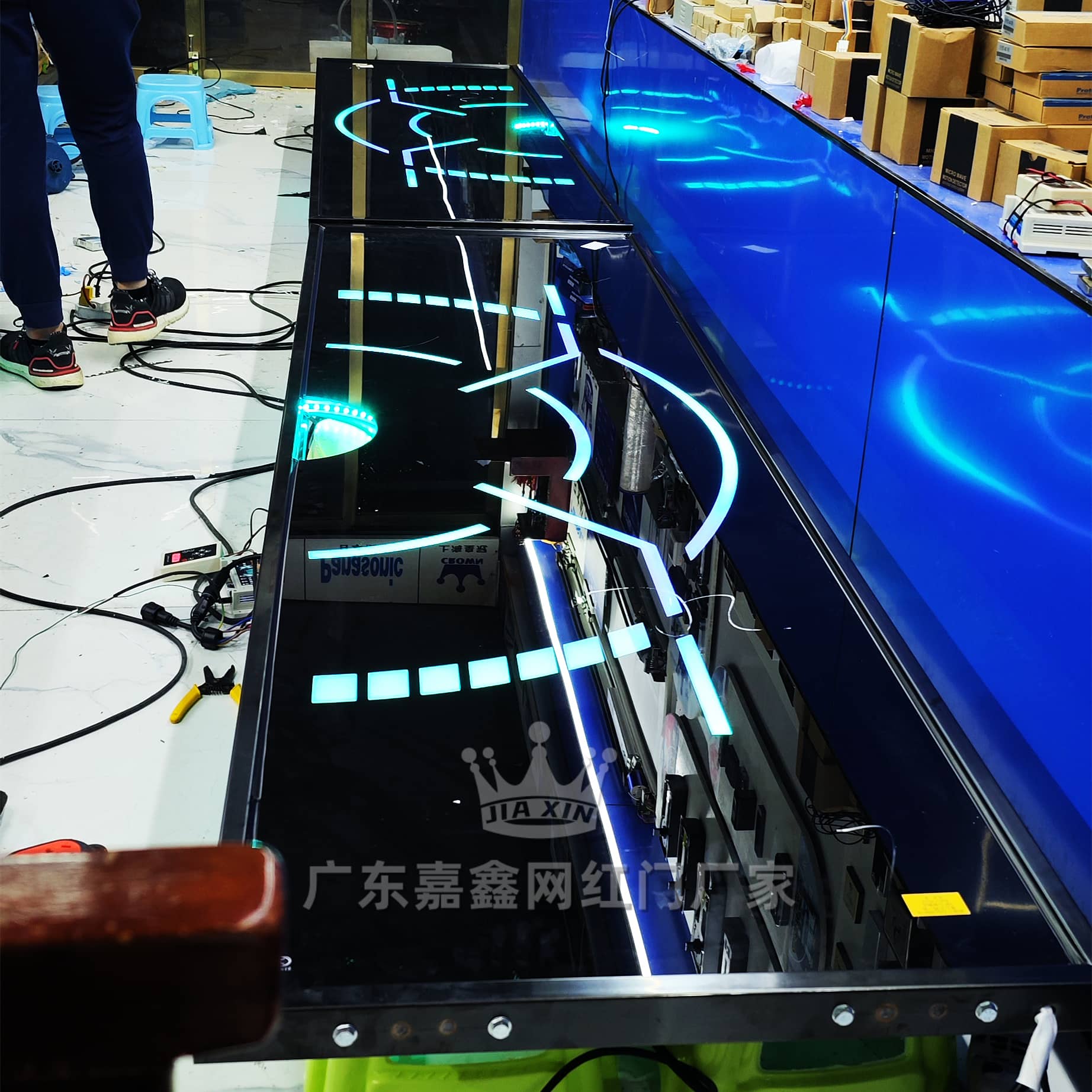 智能手掌触摸自动门生产厂家 嘉鑫智能