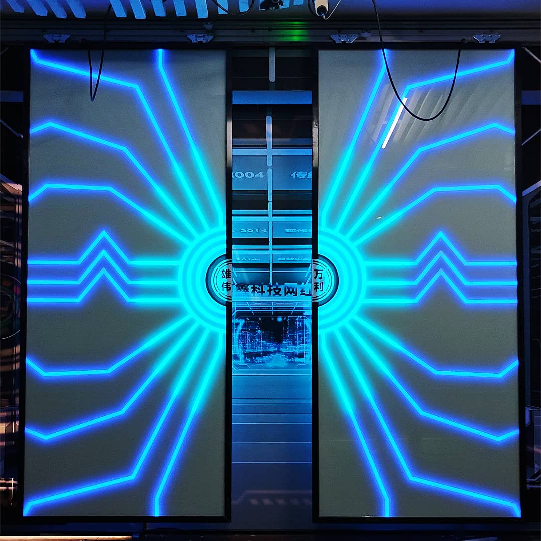 智能展馆科技感网红触控门